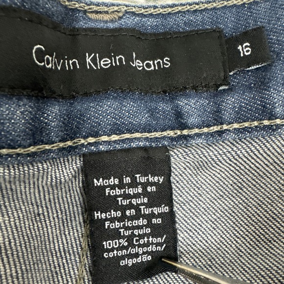 Calvin Klein Women's Bootcut Flare Silver‎ Back Denim Jeans [Size 16] - Picture 3 of 9